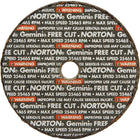 Norton - Meules À Tronçonner Renforcées Portatives De Petit Diamètre - Gemini 3po x 0,035po, Arbre De 1/4po, paquet de 36-Matériau abrasif Oxyde d'aluminium