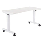 Proline – Table de 5 pi à réglage pneumatique de la hauteur, blanc-Largeur de 5 pi