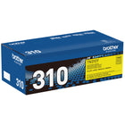 Brother - Cartouche de toner jaune TN310 rendement standard-Équilibrée avec précision pour une répartition uniforme et constante du toner sur la feuille