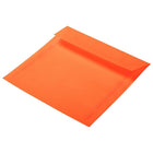 JAM Paper Enveloppes translucides de 6,5 x 6,5 po, orange glamour, 50/paquet-Format des enveloppes : 6,5 x 6,5 po