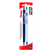 Pentel - Portemines pour dessin technique, 0,5 mm, paquet de 2-Mécanisme de qualité supérieure - une quantité exacte de mine est poussée à chaque fois