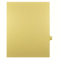 Markmaker - Intercalaires imprimes Legal, Chamois, 1/25th coupe, format lettre, sans trous, 25 tabs/PQT, 5 PQT/Boite, Numero 192-Intercalaires imprimes Legal