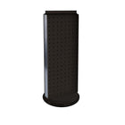 Azar Displays – Présentoir rotatif de comptoir à panneaux perforés sur 2 côtés, 20 x 8 po, noir (700508-BLK)-Ce présentoir à deux côtés repose une base rotative en plastique transparent, qui offre un accès facilité aux clients