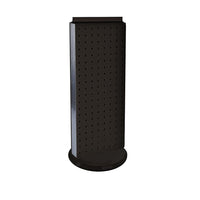 Azar Displays – Présentoir rotatif de comptoir à panneaux perforés sur 2 côtés, 20 x 8 po, noir (700508-BLK)-Ce présentoir à deux côtés repose une base rotative en plastique transparent, qui offre un accès facilité aux clients