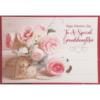 Rosedale - Cartes de souhaits/Enveloppes - Joyeuse St-Valentin Petite-fille - 5-1/2 po x 8 po - paquet de 12-Imprimées sur un papier de qualité non couché