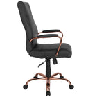 Fauteuil direction pivotant cuir noir dossier haut-Conception de dossier haut