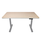 AnthroDesk - Bureau assis/debout electrique - Base Gris avec une surface de travail WM 60" x 30"-Base en acier inoxydable extrêmement durable qui durera des années!