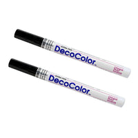JAM Paper Marqueurs de Peinture Opaque à Traits Fins, Noir, 2 / paquet (7665886a)-Couleur :  Noir