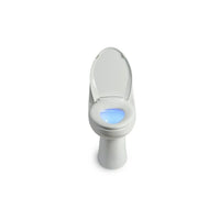 Brondell – Siège de toilette chauffant L60-EW LumaWarm avec veilleuse, allongé, blanc-5/8 po D.E Compression 3/8 po D.E Trousse de robinets à compression avec tube recouvrant et raccord au fini antique