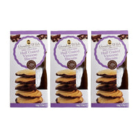 Grandma Wild's - Biscuits viennois demi-enrobes de chocolat au lait - 150g - Paquet de 3-Convient aux vegetariens