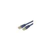 StarTech  Câble de raccordement moulé C6PATCH100BL de catégorie 6, 100 pi, bleu-Deux connecteurs RJ-45 mâles assurent une connectivité transparente