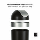 Umbra - Poubelle Venaturali, noir et nickel-Capacite de 16 gallons