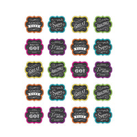 Teacher Created Resources Chalkboard Brights Stickers, 1440 Pack-Idéal pour les récompenses, les encouragements, les prix, les arts et l'artisanat, les tableaux d'incitation