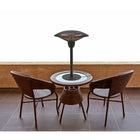 Westinghouse – Chaufferette électrique infrarouge d'extérieur WES31 1566, surface de table-Fini noir mat, aluminium, surface de table