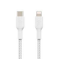 Câble USB-C vers Lightning 90 cm Belkin - Blanc-Prise en charge de la charge rapide
