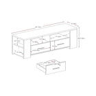Sonax™ - Meuble pour téléviseur de 60 po Bromley avec espace de rangement pour composants, noir Ravenwood-Fini noir Ravenwood riche  