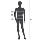 Eddie's - "Ken" - Mannequin réaliste masculin - Un bras plié (150571-1)-corps - polyéthylène /  
tête - pvc