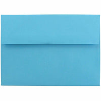 JAM Paper Enveloppes A7 en papier recyclé bleu, 250/paquet-Enveloppe en papier recyclé bleu