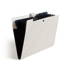 U Brands Fashion Classeur expansible à 5 pochettes sans rabat, chic pointillé classique (3307F04-24)-# Onglets: 6