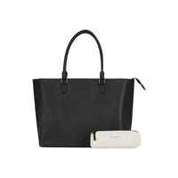 Bugatti-  Saffiano Sac fourre- tout professionnel - 11 x 16 x 6 po - noir-Couleur : noir