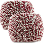 JAM Paper - Ficelle de pâtissier, 500 verges, rouge et blanc, 2/paquet (349527465G)-Longueur : 500 verges