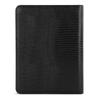 Bugatti Lezard textured vegan leather rind binder, Black (RGB2391BU-BLACK)-Pochette avant facile d'accès