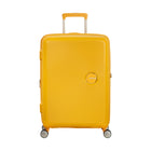 American Tourister - Curio Spinner Grand - Jaune Doré-Les roues jumelées Spinner facilitent la navigation dans les allées étroites des avions, ainsi que sur une variété de surfaces