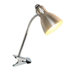 Simple Designs – Lampe de bureau incandescente, nickel brossé (LD2016-BSN)-Col de cygne flexible en métal