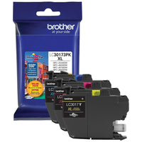 Brother - Cartouche d'encre tricolore jaune/cyan/magenta LC301, paq./3 (LC30173PKS)-C/M/J