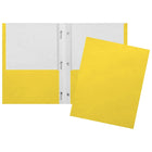 Staples - Portfolio à double pochette et à pinces - jaune-Portofolio à deux pochettes et pinces, jaune