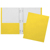 Staples - Portfolio à double pochette et à pinces - jaune-Portofolio à deux pochettes et pinces, jaune
