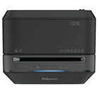 Fellowes - Déchiqueteur Powershred LX210 à coupe micro, 16 feuilles, noir-Déchiquette 7 pieds la minute et 16 feuilles (maxi.)