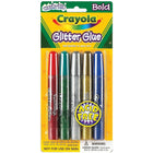 Crayola – Colle lavable à paillettes, lignes grasses, 5/paquet (BIN693522)-La colle à paillette sèche en 30 minutes, idéal pour la maison et les salles de classe
