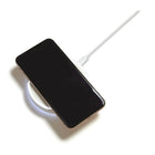 NXT Technologies - Chargeur Qi sans fil, blanc-Vendu avec un câble tressé de 6 pi, micro USB, de couleur appariée