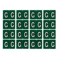 Pendaflex − Étiquettes de classement à onglet sur le côté A à Z de couleur vert − G − paquet de 240-Compatibles avec les étiquettes de la série Datafile L8701