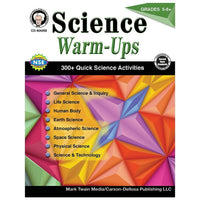 Carson Dellosa Science Warm-Ups, Grade 5-8+-Le format quotidien est parfait pour les échauffements scientifiques ou la révision