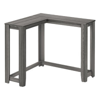 Monarch Specialties - 3658 Table D'Appoint Console De Coin 36 po L - Gris-Table d'entree avec un design d'angle unique dans une finition gris.