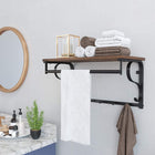 Vasagle - Portemanteau mural et étagère à clés Flaoting-Dimensions: 60 x 30 x 32 cm (L x L x H )