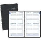 Staples - Agenda quotidien sans dates à reliure spiralée, 8 po x 5 po, bilingue-Douze mois (janvier à décembre)