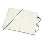 Moleskine - Carnet Rigide Grand Format À Pages Lignées Et Blanches - 5 po x 8,25 po - Noir-Noire
