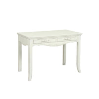 Plata Import - Lu Bureau Secrétaire Bureau Style Français", Blanc-Secretaire