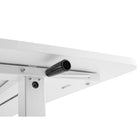 Uplite  Hauteur Réglable Style Bureau à Domicile Assis Debout - Blanc-SYSTÈME DE MANIVELLE - Système de manivelle simple utilisant un minimum d'effort pour s'ajuster à la hauteur d'assise et debout souhaitée.