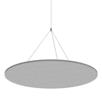 Archyi - Panneau de plafond rond Sculpo, gris foncé, diamètre de 48 po-PET seulement