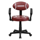 Flash Furniture - Fauteuil fonctionnel à motif de football, brun-Chaise de travail inspirée par le sport