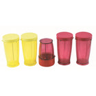 Ecohouzng – Mélangeur électrique, 14,7 x 12,8 x 13 po, rouge-Vient avec un petit et un grand récipients en plastique, le grand récipient pourvu d’une poignée, d’un filtre et d’un bâton d’extrusion