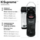 Keurig K-Supreme - Cafetière une tasse à la fois pour capsule K-Cup avec technologie MultiJet - Noir-Commandes simples : Il suffit d’insérer n’importe quelle capsule K-Cup ou du café moulu et d’utiliser les commandes à boutons pour infuser un délicieux café