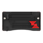 Bureau de jeu assis-debout de 23 L po de TygerClaw - Noir-Dimensions : 62,5 cm L x 59 cm l x 97 cm H