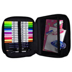 Tombow - Coffret de rangement à fermeture éclair pour marqueurs - Noir-L'étui Marker : L 10,5 po x l 8,2 po x H 2,5 po