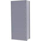 Metalware – Panneaux arrière pour étagère enclenchable, 48 x 88 (po), gris pâle-Pour étagère style fermé