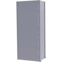 Metalware – Panneaux arrière pour étagère enclenchable, 48 x 88 (po), gris pâle-Pour étagère style fermé